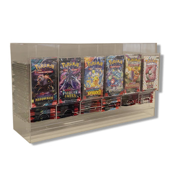 Acrylic 6 Slot Trading Card Display Dispenser