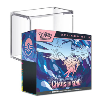 Pokemon TCG Chaos Rising Elite Trainer Box Acrylic Case Bundle