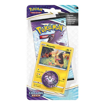Pokemon TCG Chilling Reign 1 Pack Checklane Blister Morpeko