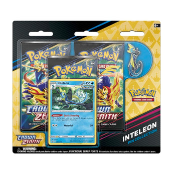 Pokemon TCG Crown Zenith Pin Collection Inteleon