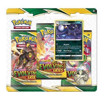 Pokemon TCG Evolving Skies 3 Pack Blister Umbreon