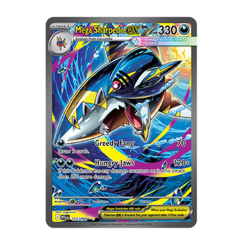 Mega Sharpedo ex 127 Special Illustration Rare ME02 Phantasmal Flames