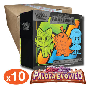 Pokemon TCG Paldea Evolved 10x Elite Trainer Box Sealed Case