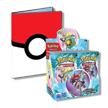 Pokemon TCG: Journey Together - Booster Box + Pokeball 9 - Pocket Binder Bundle