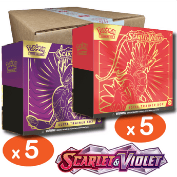 Pokemon TCG Scarlet Violet Base Set 10x Elite Trainer Box Sealed Case