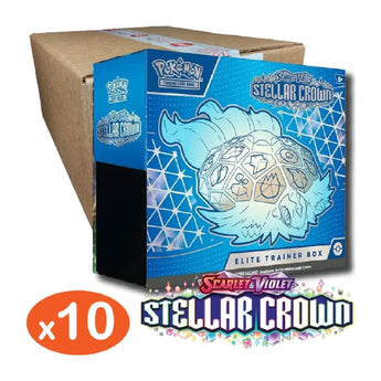 Pokemon TCG Stellar Crown 10x Elite Trainer Box Sealed Case