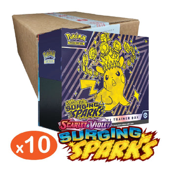 Pokemon TCG Surging Sparks 10x Elite Trainer Box Sealed Case