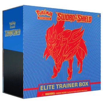 Pokemon TCG Sword Shield Base Elite Trainer Box Zamazenta
