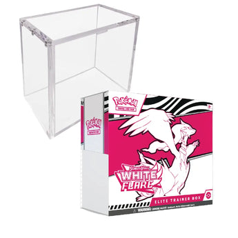 Pokemon TCG: White Flare - Elite Trainer Box + Acrylic Display Case Bundle