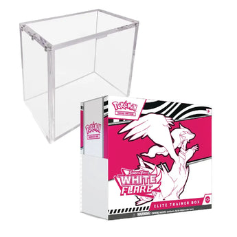 Pokemon TCG White Flare Elite Trainer Box Acrylic Bundle