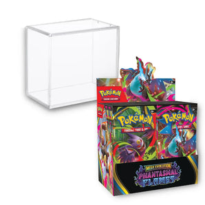 Pokemon TCG Phantasmal Flames Booster Box Acrylic Case Bundle