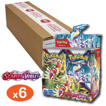 Pokemon TCG Scarlet Violet Base Set 6x Booster Box Sealed Case