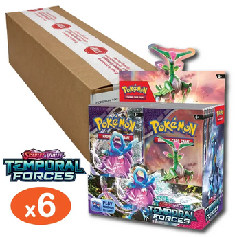 Pokemon TCG Temporal Forces 6x Booster Box Sealed Case