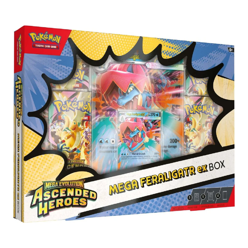 Pokemon TCG Ascended Heroes Mega Feraligatr ex Box