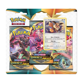Pokemon TCG Darkness Ablaze 3 Pack Blister Eevee
