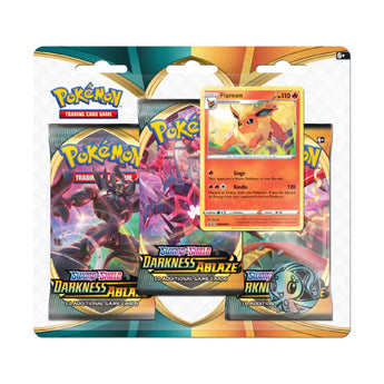 Pokemon TCG Darkness Ablaze 3 Pack Blister Flareon