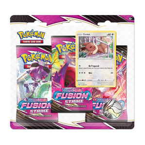 Pokemon TCG Fusion Strike 3 Booster Packs Eevee Promo