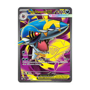Mega Sharpedo ex 113 Hyper Rare ME02 Phantasmal Flames