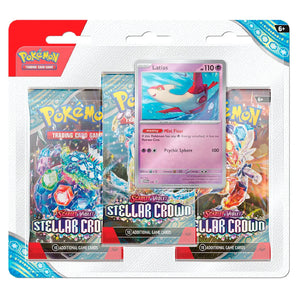 Pokemon TCG Stellar Crown 3 Pack Blister Latias