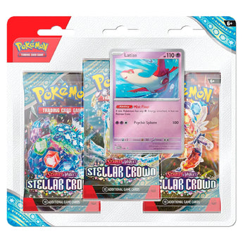 Pokemon TCG Stellar Crown 3 Pack Blister Latias