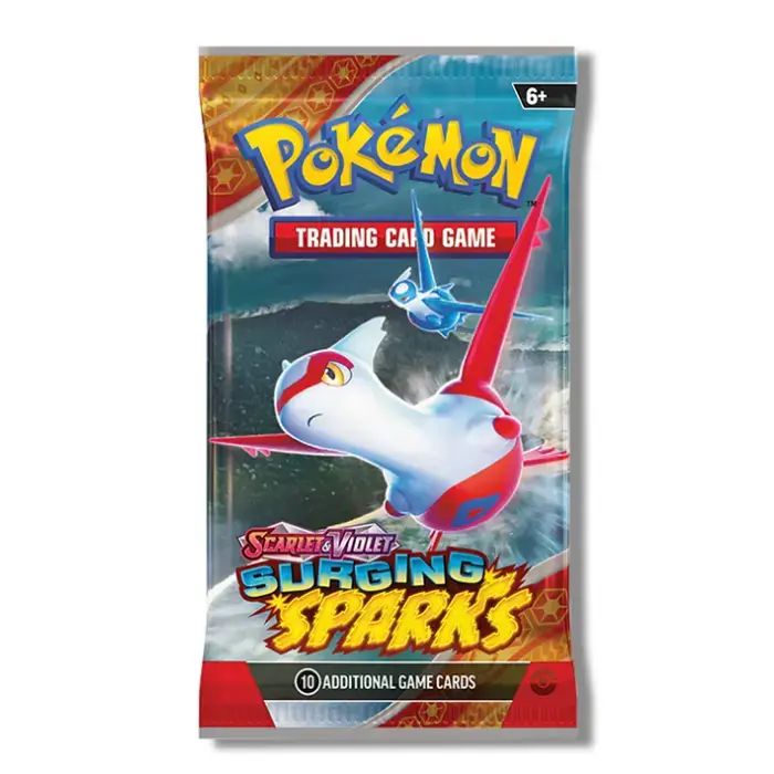 Pokemon Cards - Scarlet & Violet: Surging Sparks - WOOPER BLISTER PACK (1 Booster, Coin & Foil): - Toys, Plush, Trading Cards, Action Figures & Games online retail store shop sale Pokemon Cards - Scarlet & Violet: Surging Sparks - WOOPER BLISTER PACK (1 Booster, Coin & Foil): - Toys, Plush, Trading Cards, Action Figures & Games online retail store shop sale