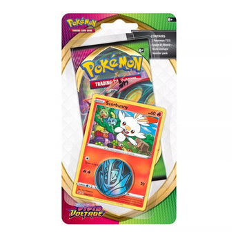 Pokemon TCG Vivid Voltage 1 Pack Checklane Blister Scorbunny